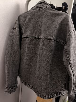 Chaqueta vaquera Zara gris Talla M