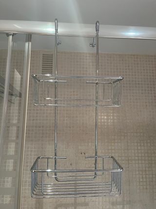 Repisa doble para ducha