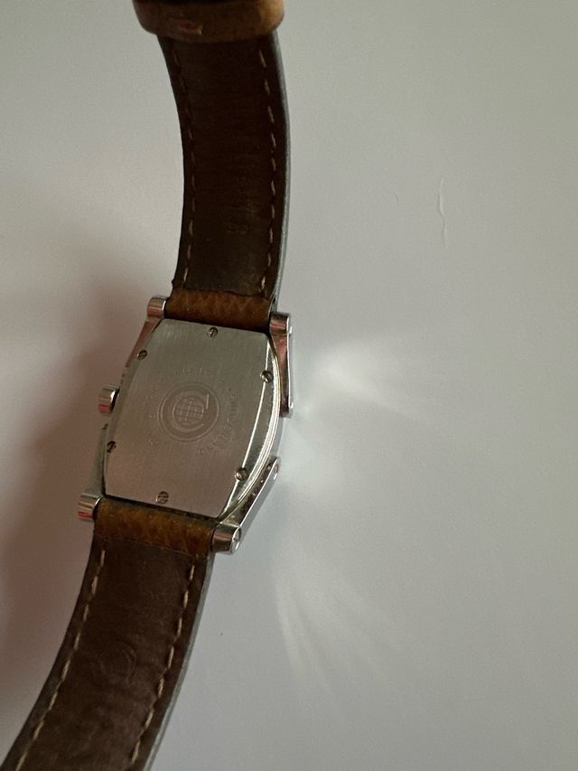 Reloj CYMA Suizo Cuadrado Correa Marrón