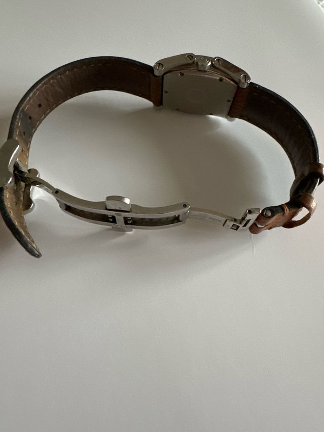 Reloj CYMA Suizo Cuadrado Correa Marrón