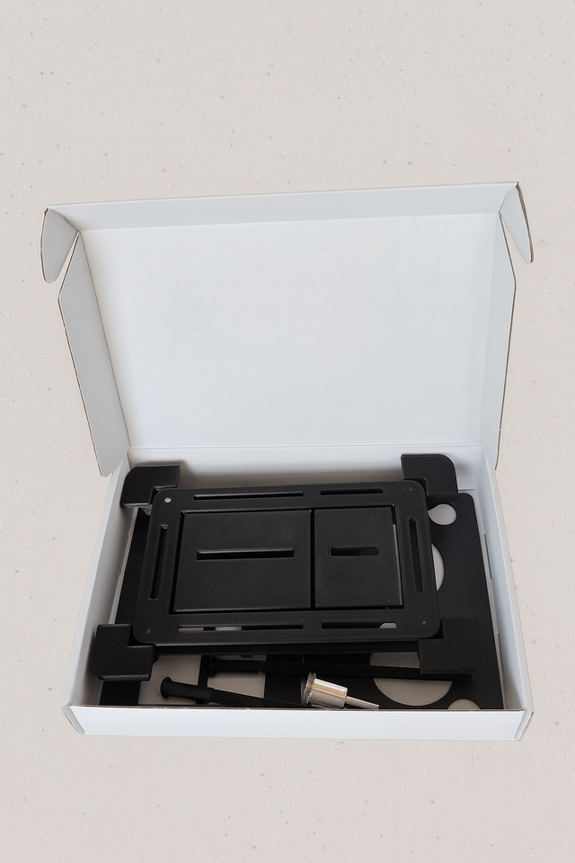 Pulsante Scarico WC Incasso Nero