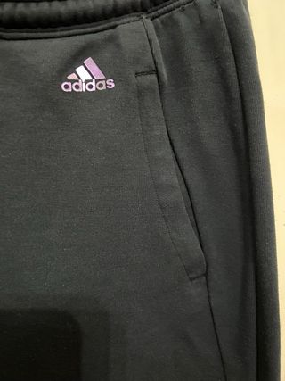 Pantalón Adidas Mujer Talla S Logo Plata