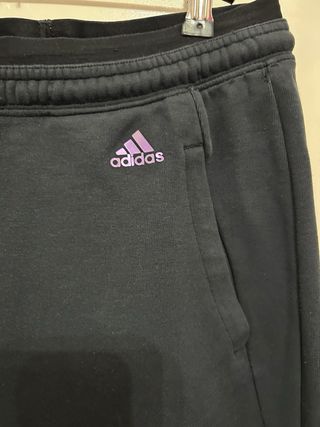 Pantalón Adidas Mujer Talla S Logo Plata