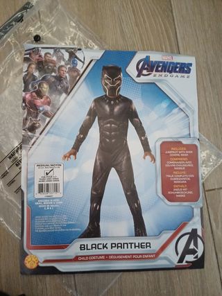 Disfraz Black Panther Talla 8-11 años
Con embalaje