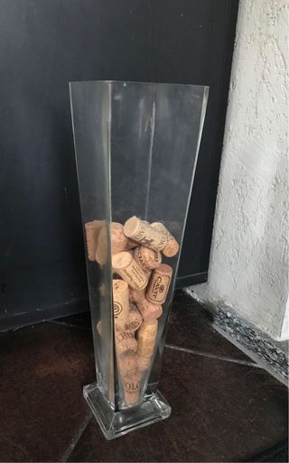Vaso alto porta tappi trasparente 