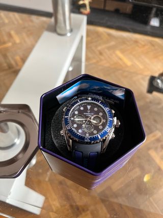Orologio Martyn Line blu e argento