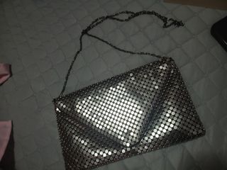 Bolso de fiesta lentejuelas plateado