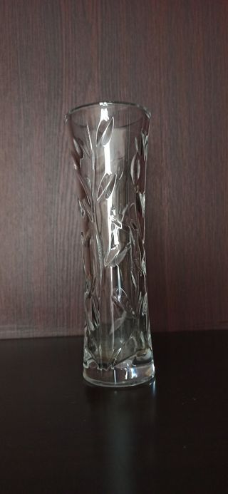 Vaso vintage cristallo decorato