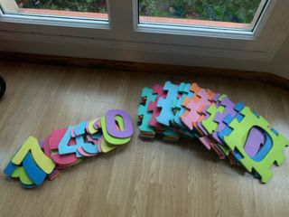 Baldosas de números de espuma