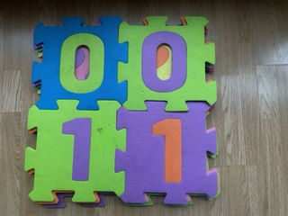 Baldosas de números de espuma