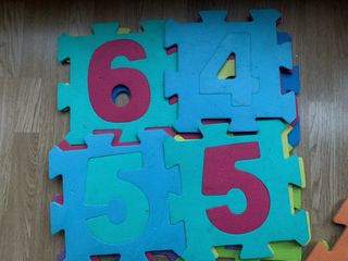 Baldosas de números de espuma