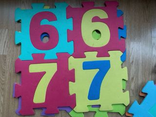 Baldosas de números de espuma