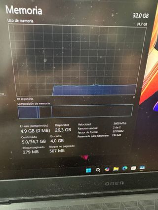 Portátil HP Omen Negro(Lea atentamente)#311NS7 