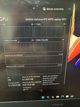 Portátil HP Omen Negro(Lea atentamente)#311NS7 