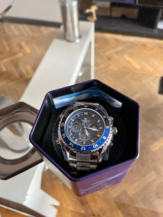 Orologio Martyn Line blu e argento