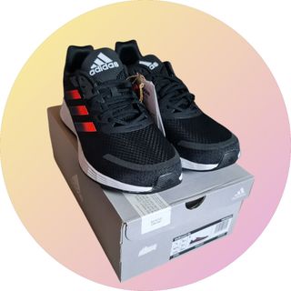 Zapatillas Adidas Duramo SL Negras Rojas Talla 42.