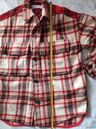 Sobrecamisa cuadros Bershka oversize XS