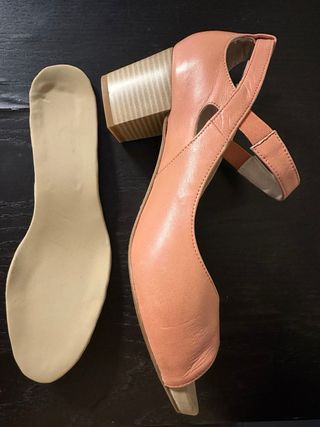 Sandalias piel nuevas 39 con plantillas acolchas