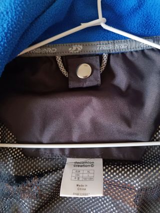 Cazadora Tribord Hombre Negra y Azul