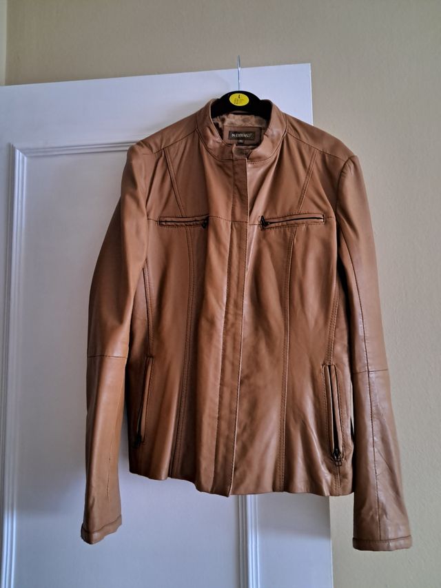 Chaqueta de piel In Extenso camel Talla L