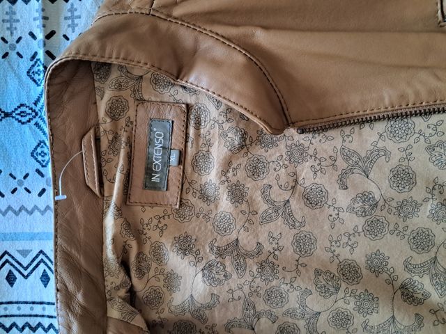Chaqueta de piel In Extenso camel Talla L