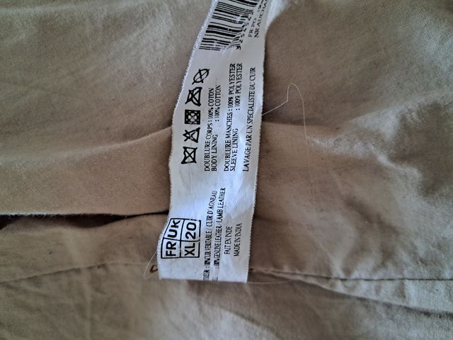 Chaqueta de piel In Extenso camel Talla L