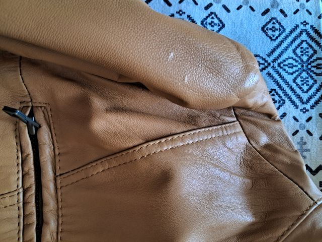 Chaqueta de piel In Extenso camel Talla L