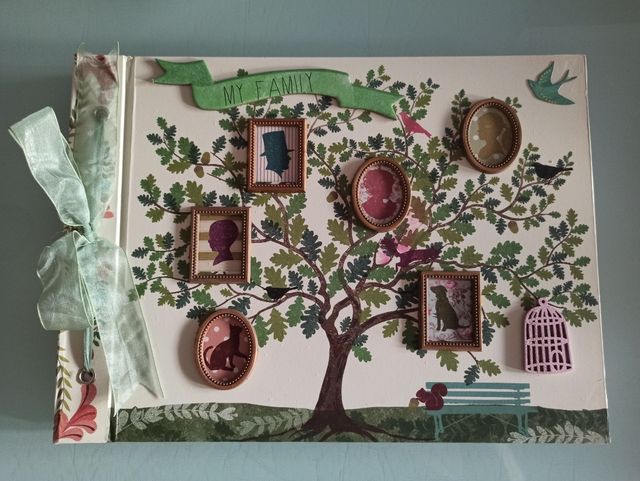 Álbum de fotos familiar árbol genealógico