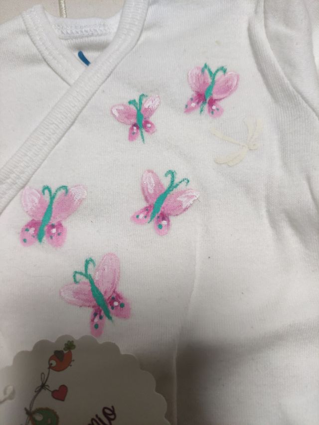 Body bebé recién nacido,pintado a mano