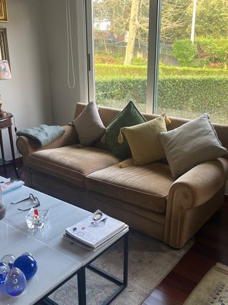 Dos sofás de 3 plazas.