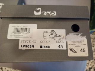 Zapatos de caballero Gama Negro Talla 45