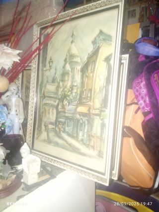 2 Quadri ad acquerello Paris