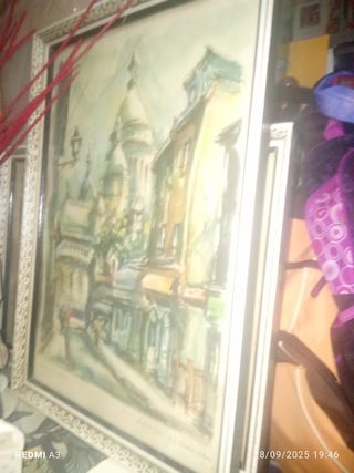 2 Quadri ad acquerello Paris