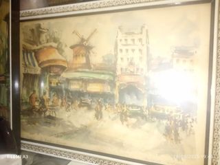 2 Quadri ad acquerello Paris