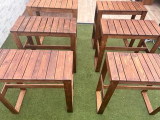 Tavolo alto da bar fatto a mano