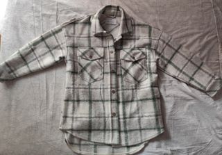 Sobrecamisa oversize cuadros mujer XS