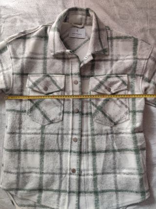 Sobrecamisa oversize cuadros mujer XS