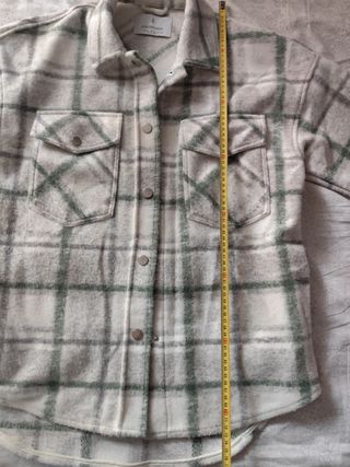 Sobrecamisa oversize cuadros mujer XS