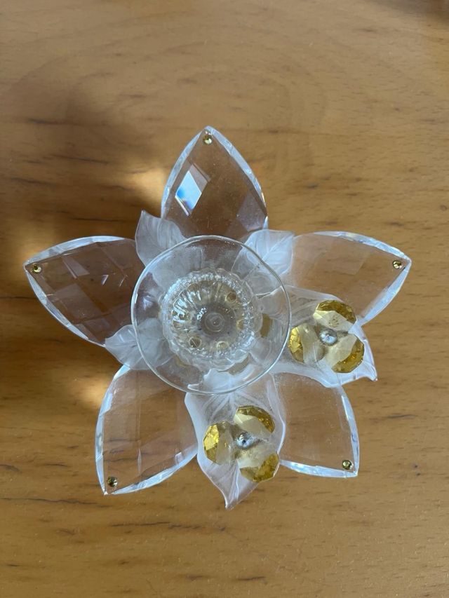 Palmatoria de cristal - vela