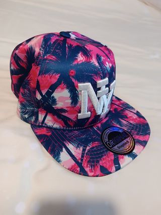 Cappello NY con stampa palme