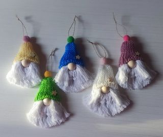 Decorazione natalizia Boho Gnomi artigianali
