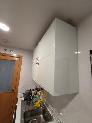 Mueble alto de cocina 4 puertas color agua marina