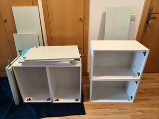 Mueble alto de cocina 4 puertas color agua marina
