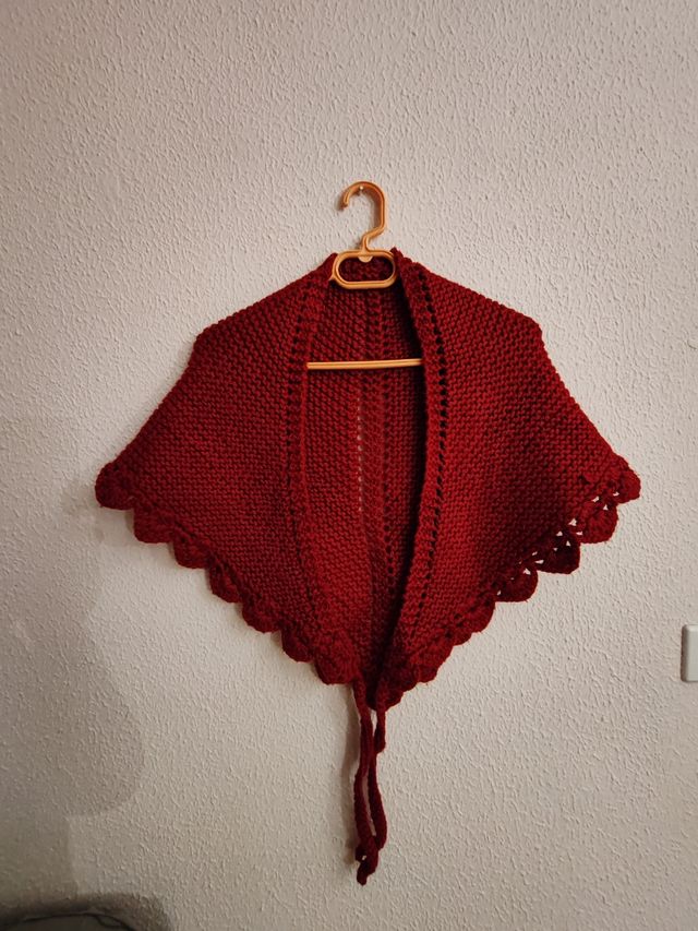 Toquilla tejida para niña, medidas en fotos