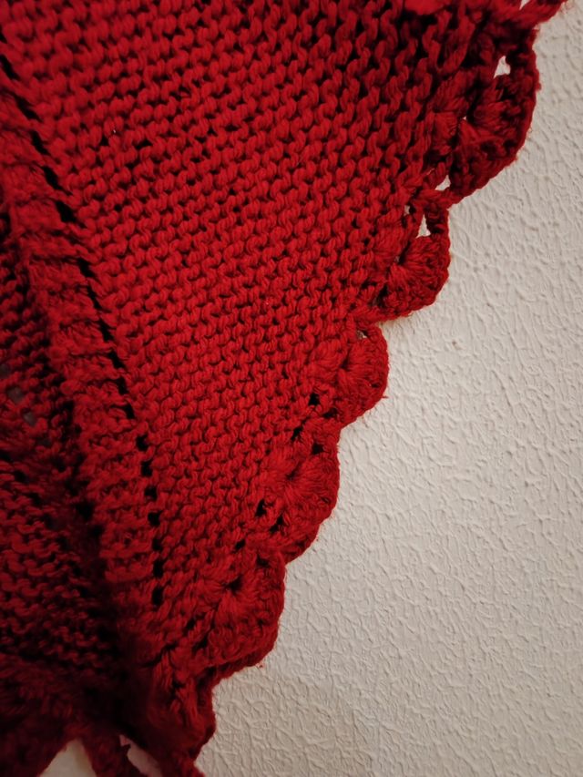 Toquilla tejida para niña, medidas en fotos