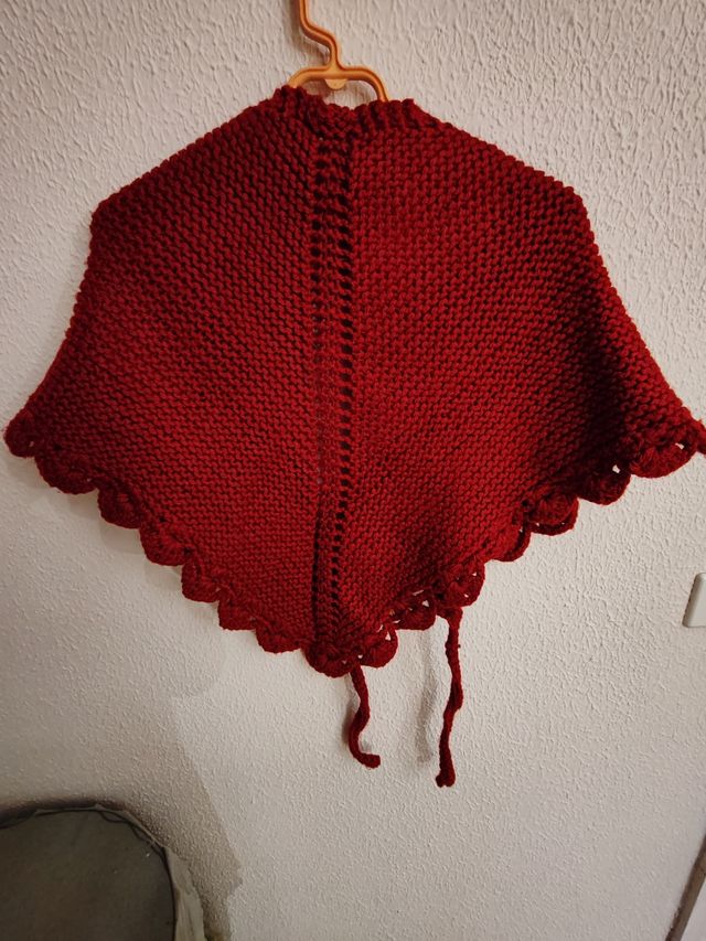 Toquilla tejida para niña, medidas en fotos