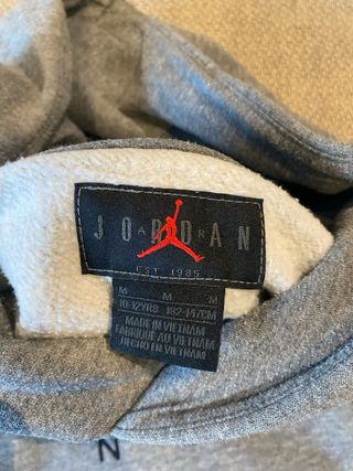 Sudadera Nike Jordan Niño Talla 10-12 Gris