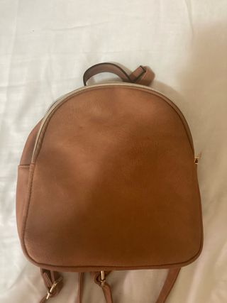 Bolso/Mochila Cuero Marrón