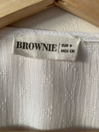 Blusa Brownie Blanca Talla S