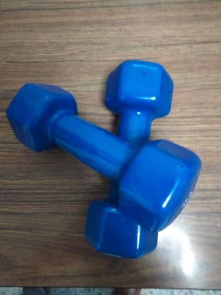 2 Mancuernas Azules 3kg